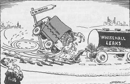 Cartoon of Employment's Secretary's plan to move servicemen north (YPM 2.1)
